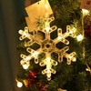 LED Christmas Fairy Hanging Light Christmas Window Wall Decor Lights pour mariage en chambre