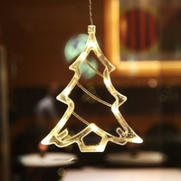 LED Christmas Fairy Hanging Light Christmas Window Wall Decor Lights pour mariage en chambre