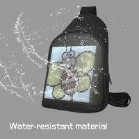 LED couleur écran sac à bandoulière sac à dos personnalisable sac de voyage Pack sac d
