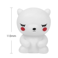 Led Enfants Nuit Lumière Mignon Ours En Forme De Nuit Lampe Silicone Veilleuse pour Enfants Chambre Chambre Salon