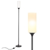 LED lampadaire E27 7W ampoules moderne permanent lumières lampe de lecture abat-jour en verre pour salon chambre bureau