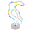 LED Neon Light Petite Lampe de Stalle de Nuit Lampe USB + Batterie Double Usage 5 Styles Disponibles
