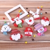LED pince à cheveux brille rougeoyante Santa bonhomme de neige Santa Elk Bear poupée pendentif décorations de Noël