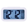 LED Réveil numérique Répétition Snooze Capteur activé par la lumière Rétroéclairage Heure Date Affichage de la température Blanc