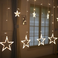Led String Lights Maison Chambre Fenêtre Rideau Fête De Noël Festival De Mariage Décoratif String Lampe