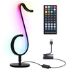 LEDs Dimmable RVB Note de Musique Symphonie Lampe de Table-Murale Veilleuses APP / Télécommande pour Salon Chambre Chevet Ambiance Éclairage Décor