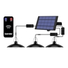 LEDs solaire suspendu lumière extérieure IP65 étanche solaire alimenté lampe avec télécommande pour porte cour voie