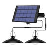 LEDs solaire suspendu lumière extérieure IP65 étanche solaire alimenté lampe pour porte cour voie