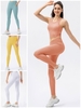 Leggings de sport pour femmes collants de yoga avec poches pantalons côtelés
