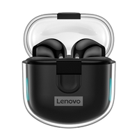 Lenovo LP12 BT 5.1 Écouteurs Casque sans fil BT Écouteur avec micro Étanche Isolation du bruit Écouteurs Charge rapide Couplage rapide Casque de sport intra-auriculaire Boîte de chargement Commande tactile
