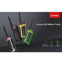 Lenovo N8 talkie-walkie 16 canaux émetteur-récepteur FM professionnel Radios bidirectionnelles portables Rechargeables avec batterie et Dock de charge