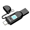 Lenovo penseplus TFU301 64 Go Type-C+USB3.0 U Chiffrement du disque Reconnaissance exacte Empreinte USB Clé flash Prise en charge Tablette Téléphone mobile Ordinateur