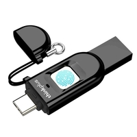 Lenovo penseplus TFU301 64 Go Type-C+USB3.0 U Chiffrement du disque Reconnaissance exacte Empreinte USB Clé flash Prise en charge Tablette Téléphone mobile Ordinateur