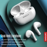 Lenovo penseplus XT93 Casques BT sans fil avec micro Hi-Fi stéréo Réduction du bruit sonore HD Appelle rapide Smart Fast Pair Compatible avec le système iOS Android White