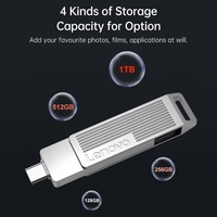 Lenovo SX5 Pro 128 Go USB3.2 + Disque Flash Pilote de type C U Transmission grande vitesse Compatible avec le haut-parleur de véhicule d