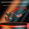 Lenovo X3 Pro casque à conduction osseuse sans fil BT5.3 écouteur casque de sport de plein air étanche mains libres avec microphone