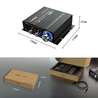 Lepy HiFi Stéréo Classe T Amplificateur Audio Numérique Amplificateur Mini Maison Stéréo Audio Amp 50W * 2 LP-2020PLUS