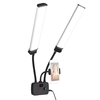 Les doubles bras flexibles LED remplissent la lumière bicolore Dimmable Beauty LED lumières vidéo