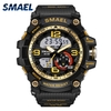 Les hommes élégants sports multi-fonction montre étanche électronique montre-bracelet à double affichage