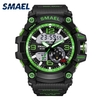 Les hommes élégants sports multi-fonction montre étanche électronique montre-bracelet à double affichage