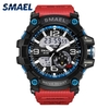 Les hommes élégants sports multi-fonction montre étanche électronique montre-bracelet à double affichage