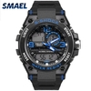 Les hommes élégants sports multi-fonction montre étanche électronique montre-bracelet à double affichage