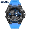 Les hommes élégants sports multi-fonction montre étanche électronique montre-bracelet à double affichage