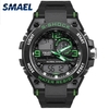 Les hommes élégants sports multi-fonction montre étanche électronique montre-bracelet à double affichage