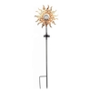 Les lumières solaires à LED évident la lumière de pieu de jardin à LED en forme de lune de soleil