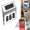 Les lumières solaires signe extérieur de numéro de maison a allumé la lumière de numéro de plaque de porte de LED pour la rue de cour de jardin à la maison