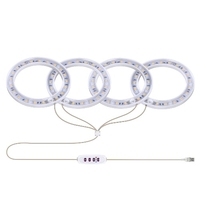 Les plantes à LED à quatre têtes élèvent la lumière USB Phyto Lampe pour les plantes Lampe à spectre complet pour les semis de plantes d