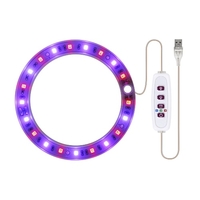 Les plantes à LED élèvent la lumière USB Phyto Lampe pour les plantes Lampe à spectre complet pour les semis de plantes d