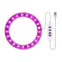 Les plantes à LED élèvent la lumière USB Phyto Lampe pour les plantes Lampe à spectre complet pour les semis de plantes d