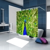 Les rideaux imperméables de rideau en douche de 3D animaux colorés de simulation des toilettes de salle de bains avec des crochets