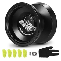 LESHARE Aluminium Yoyo Ball compétitif Yo Yo avec des cordes de roulement et gant