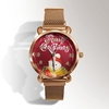 Lettres de la veille de noël étudiante de mode festive tendance féminine fermoir magnétique or coquille montre montre à Quartz 8
