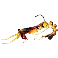 Leurre de pêche aux crevettes souples appât artificiel aux crevettes souples avec crochet