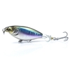 Leurre de pêche rotatif doux de 3, 0 pouces / 0, 2 oz leurre de pêche bionique avec hameçon triple leurre artificiel réaliste flottant pour achigan brochet d