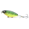 Leurre de pêche rotatif doux de 3, 0 pouces / 0, 2 oz leurre de pêche bionique avec hameçon triple leurre artificiel réaliste flottant pour achigan brochet d