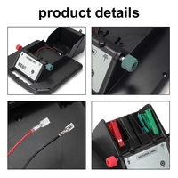LFR050 0, 5 Joule Portable Solar Powered Clôture Électrificateurs Recharger Panneau Bétail Clôture Électrique pour 20 Miles Extérieur Porcs Chevaux Clôture IP66 Wateproof
