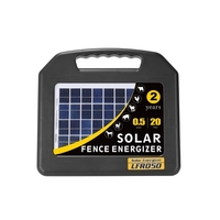 LFR050 0, 5 Joule Portable Solar Powered Clôture Électrificateurs Recharger Panneau Bétail Clôture Électrique pour 20 Miles Extérieur Porcs Chevaux Clôture IP66 Wateproof