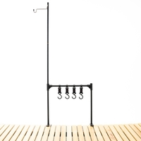 Léger pliant Camping batterie de cuisine étagère suspendue étagère Portable extérieur barbecue outil vêtements stockage cintre support support