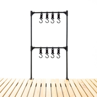 Léger pliant Camping batterie de cuisine étagère suspendue étagère Portable extérieur barbecue outil vêtements stockage cintre support support
