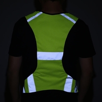 Léger respirant Mesh Gilet réfléchissant haute visibilité Gilet de sécurité de vitesse pour Running Marche Cyclisme Jogging