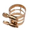 Ligature de Saxophone de réglage à double vis Muslady Ligature de Saxophone durable compacte pour Saxophone Alto