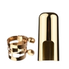 Ligature de Saxophone de réglage à double vis Muslady Ligature de Saxophone durable compacte pour Saxophone Alto
