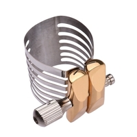 Ligature de Saxophone de réglage à vis unique Muslady Ligature de Saxophone durable compacte pour Saxophone ténor