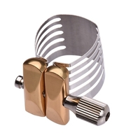Ligature de Saxophone de réglage à vis unique Muslady Ligature de Saxophone durable compacte pour Saxophone ténor