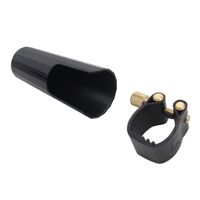 Ligature en cuir Attache Capuchon de Plastique pour Clarinette Bakélite Embouchure Durable