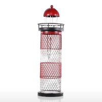 Lighthouse Wine Rack Support de vin créatif Étagère de vin Porte-bouteille Sculpture en métal Artisanat pratique Décoration de maison